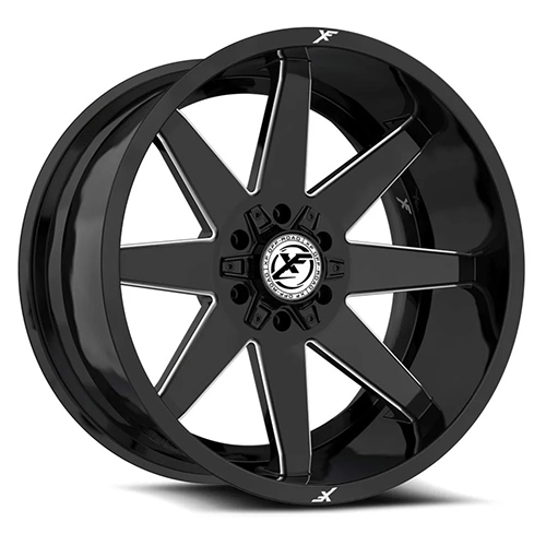 XF Offroad XF-236 Gloss Black Milled - Part Number XF-236201281651170-44GBML XF Offroad XF-236 Gloss Black Milled Photo