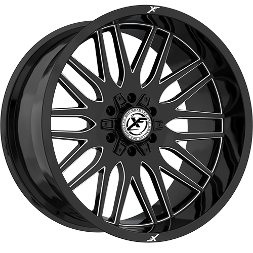 XF Offroad XF-240 Gloss Black Milled - Part Number XF-240221251271397-44GBM XF Offroad XF-240 Gloss Black Milled Photo
