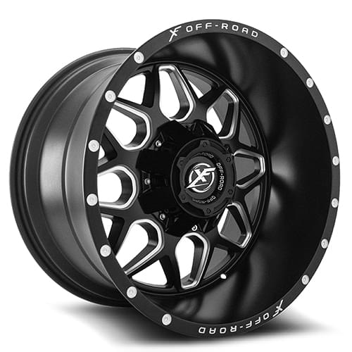 XF Offroad XF-202 Matte Black Milled Window - Part Number XF-20222108170180+12MBM XF Offroad XF-202 Matte Black Milled Window Photo