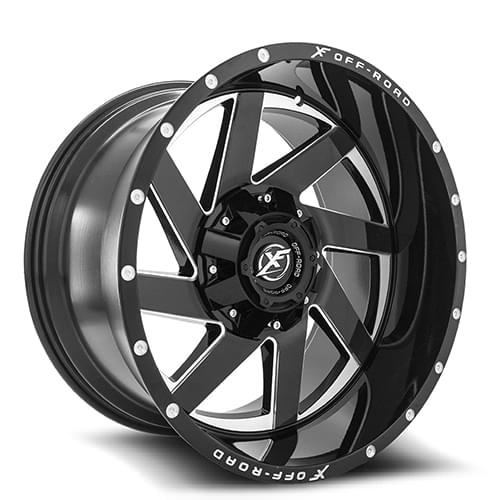 XF Offroad XF-205 Black Milled Window - Part Number XF-20522105135127+12BM XF Offroad XF-205 Black Milled Window Photo