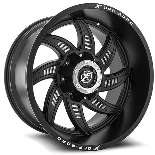 XF Offroad XF-206 Matte Black Milled - Part Number XF-206221251397150-44MB XF Offroad XF-206 Matte Black Milled Photo