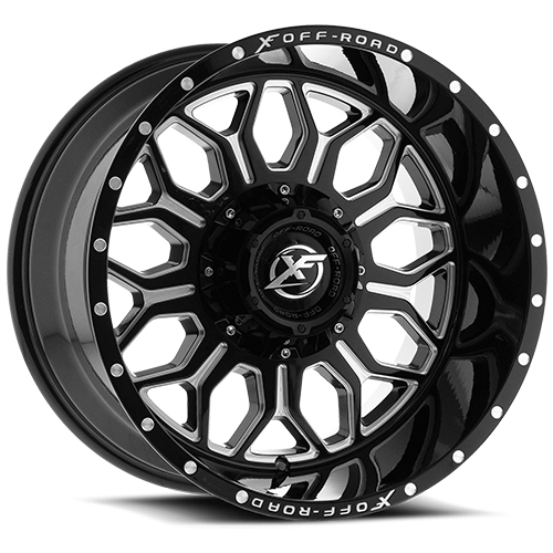 XF Offroad XF-227 Gloss Black Milled - Part Number XF-227209051397150-12GBML XF Offroad XF-227 Gloss Black Milled Photo