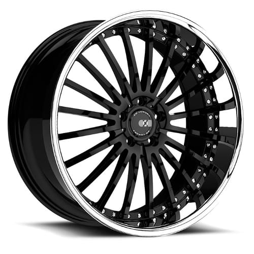 XO Luxury New York Gloss Black W/ SS Lip - Part Number 2010NEW205112B72 XO Luxury New York Gloss Black W/ SS Lip Photo