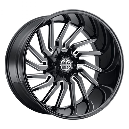 Xtreme Offroad Forged XF-16 Midnight Black W/ Milled Spoke Windows