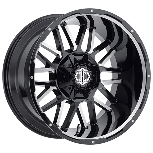 Xtreme Offroad NX-12 Midnight Black W/ Milled Accents & Lip - Part Number NX12-2090XX+0NBXG-I Xtreme Offroad NX-12 Midnight Black W/ Milled Accents & Lip Photo