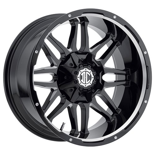 Xtreme Offroad NX-9 Midnight Black W/ Milled Accents & Lip - Part Number NX9-2090VV+0PBXG Xtreme Offroad NX-9 Midnight Black W/ Milled Accents & Lip Photo