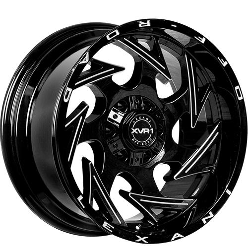 XVR-1 Insane Glossy Black W/ Milled CNC Grooves - Part Number LO103-2212-86-44BG-8 XVR-1 Insane Glossy Black W/ Milled CNC Grooves Photo