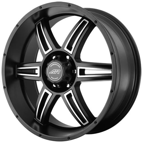 American Racing AR890 Satin Black W/ Milled Spokes Photo