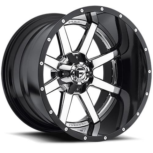 Fuel Offroad Maverick D260 Chrome W/ Gloss Black Lip - Part Number D26020901857 Fuel Offroad Maverick D260 Chrome W/ Gloss Black Lip Photo