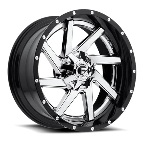Fuel Offroad Renegade D263 Black W/ Chrome Face - Part Number D26322408247 Fuel Offroad Renegade D263 Black W/ Chrome Face Photo