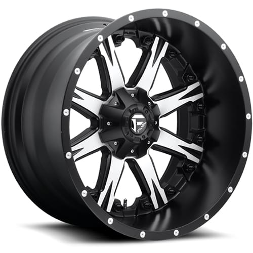 Fuel Offroad Nutz D541 Matte Black W/ Machined Face Deep Photo