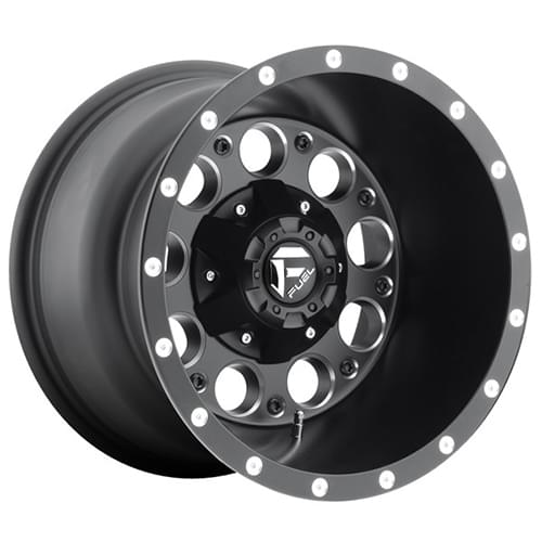 Fuel Offroad Revolver D525 Matte Black W/ Milled Spokes Deep - Part Number D52520907050 Fuel Offroad Revolver D525 Matte Black W/ Milled Spokes Deep Photo