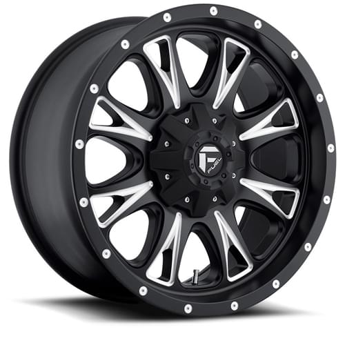 Fuel Offroad Throttle D513 Matte Black W/ Milled Spokes