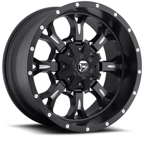Fuel Offroad Krank D517 Matte Black W/ Milled Spokes - Part Number D51718901857 Fuel Offroad Krank D517 Matte Black W/ Milled Spokes Photo