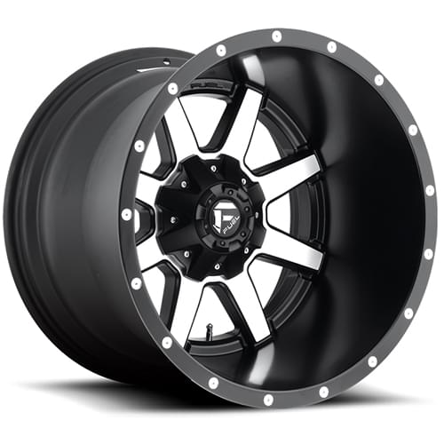 Fuel Offroad Maverick D537 Matte Black W/ Machined Face Deep - Part Number D53720208247 Fuel Offroad Maverick D537 Matte Black W/ Machined Face Deep Photo