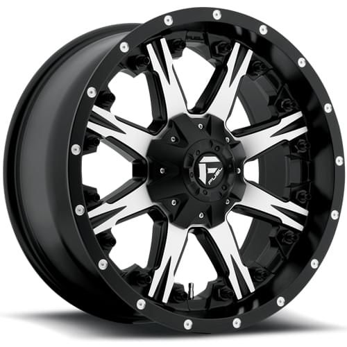 Fuel Offroad Nutz D541 Black W/ Machined Face - Part Number D54120009845 Fuel Offroad Nutz D541 Black W/ Machined Face Photo
