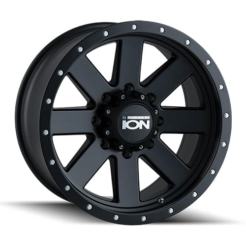 Ion Alloy 134 Matte Black W/ Black Beadlock - Part Number 134-8170MB Ion Alloy 134 Matte Black W/ Black Beadlock Photo
