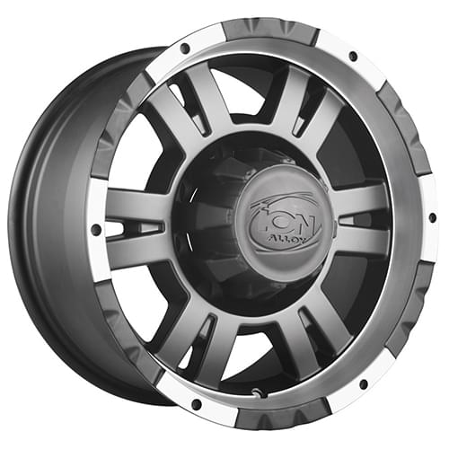 Ion Alloy 182 Matte Black W/ Machined Lip - Part Number 182-7883B Ion Alloy 182 Matte Black W/ Machined Lip Photo