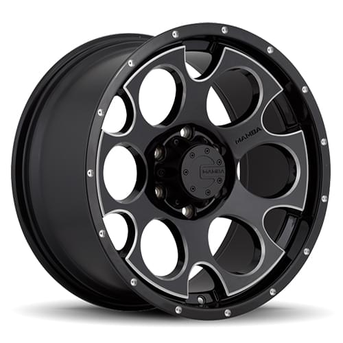 Mamba M17 589 Gloss Black W/ Milled Accents - Part Number 589B-M17898519B Mamba M17 589 Gloss Black W/ Milled Accents Photo