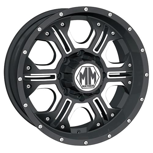 Mayhem Havoc 8020 Matte Black W/ Milled Spokes - Part Number 8020-2985M Mayhem Havoc 8020 Matte Black W/ Milled Spokes Photo