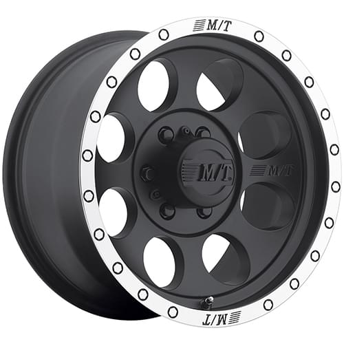 Mickey Thompson Classic Baja Lock Matte Black W/ Machined Lip Photo