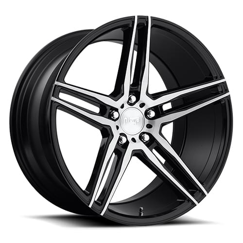Niche Turin M169 Gloss Black W/ Machined Face - Part Number M169199521+35 Niche Turin M169 Gloss Black W/ Machined Face Photo