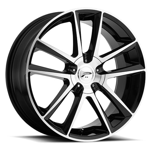 Platinum Gemini 436 Gloss Black W/ Diamond Cut - Part Number 436-7714U+40 Platinum Gemini 436 Gloss Black W/ Diamond Cut Photo