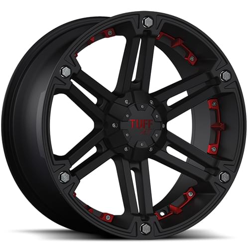 Tuff T01 Black W/ Red Inserts - Part Number 1780T01105140M08R Tuff T01 Black W/ Red Inserts Photo